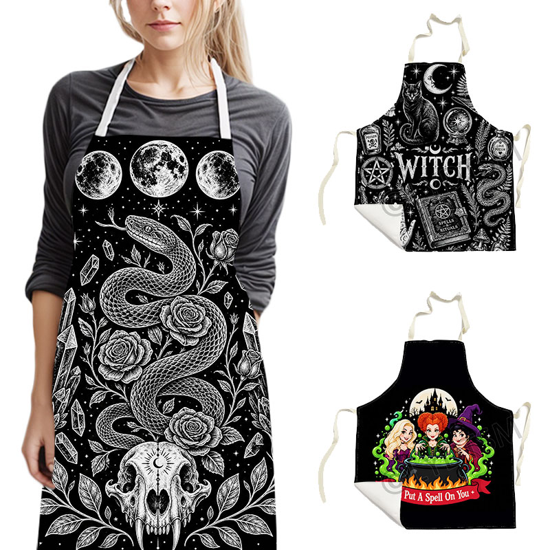 Kitchen Witch Baking - 고딕 스타일의 마녀, 오컬트, 뱀, 달,